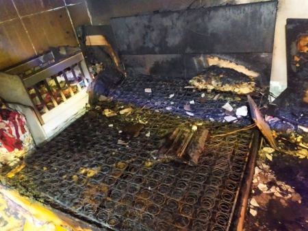 جنين : اصابات بحريق داخل منزل في كفرراعي